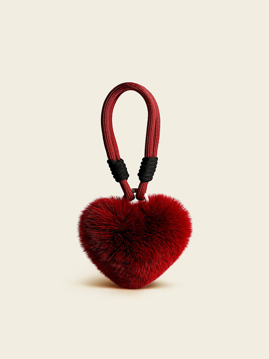 Cute Soft Rabbit Fur Keychain