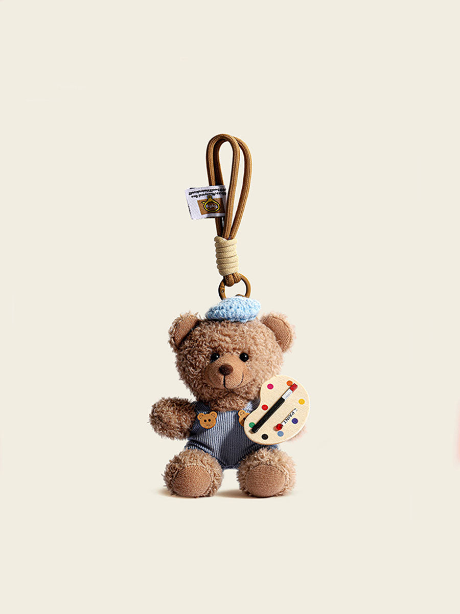 Cute Brown Bear Plush Keychain