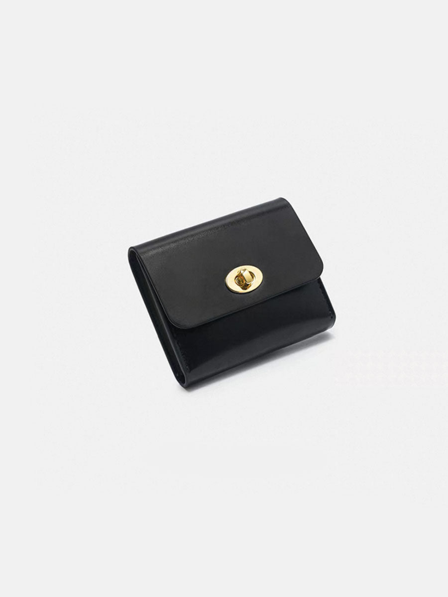 Genuine Leather Coin Purse Black