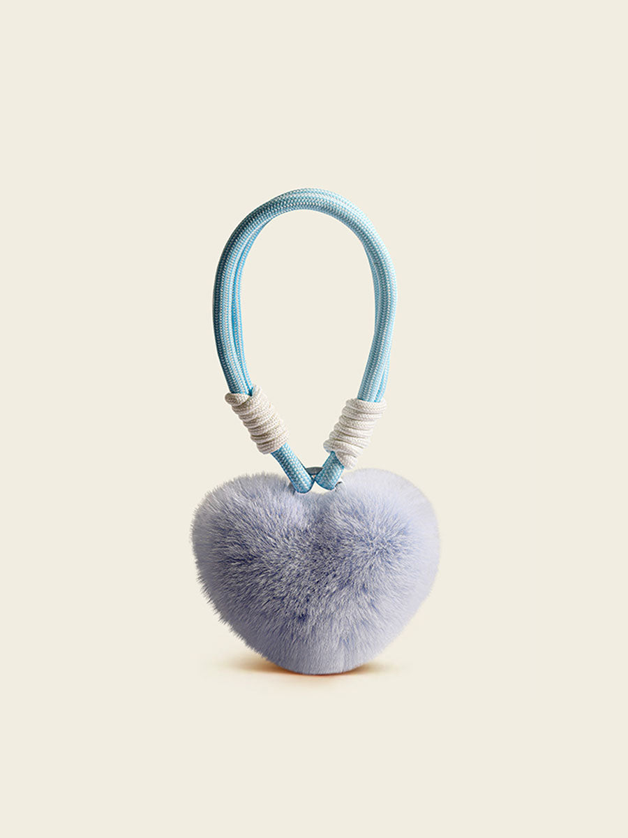 Cute Soft Rabbit Fur Keychain