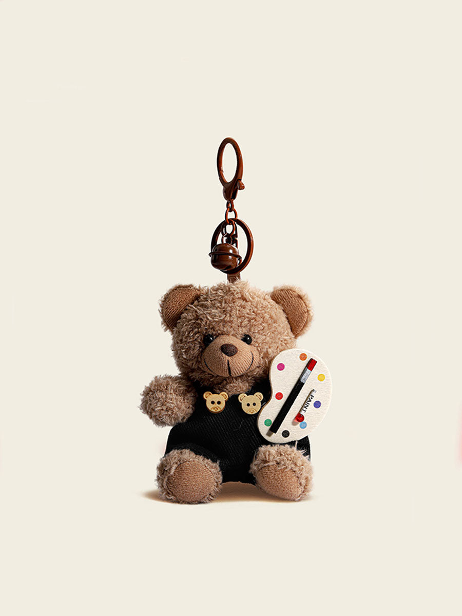 Cute Brown Bear Plush Keychain