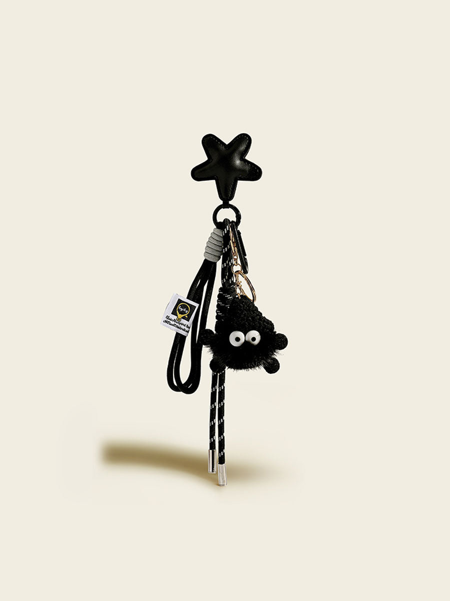 Cute Mink Fur Pom Keychain