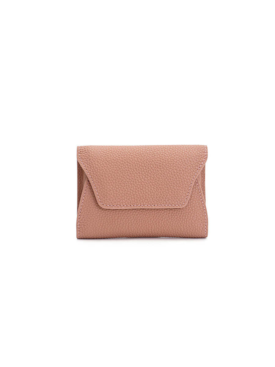 Soft Genuine Leather Short Wallet Black