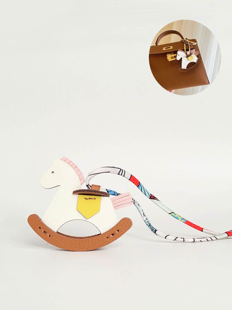 Handmade Leather Horse Bag Charm