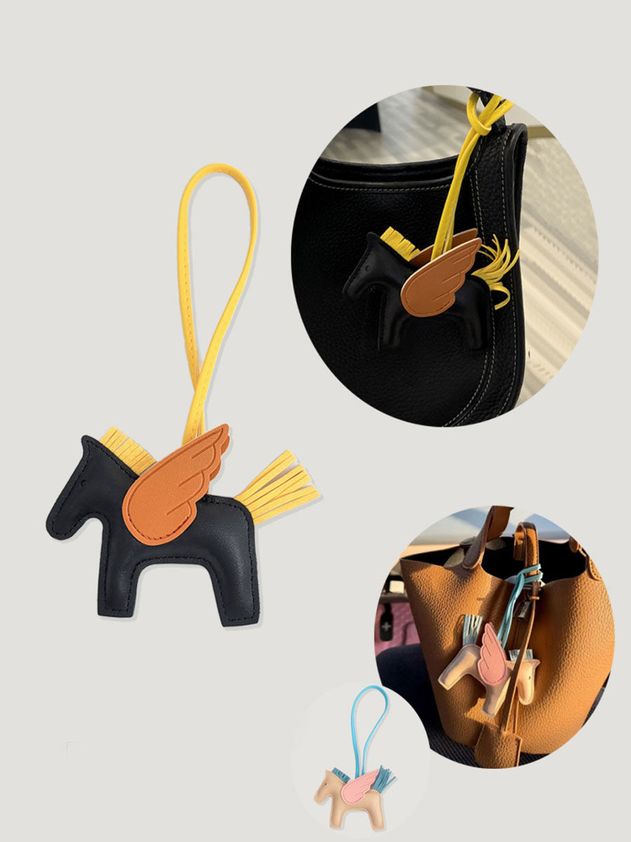 Luxury Leather Pony Bag Charm