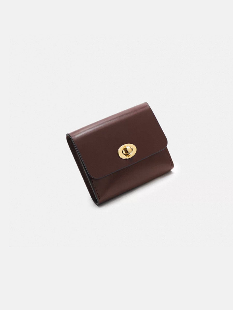 Genuine Leather Coin Purse Brown