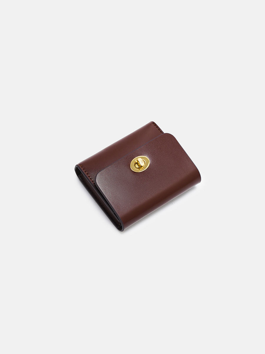 Genuine Leather Coin Purse Brown