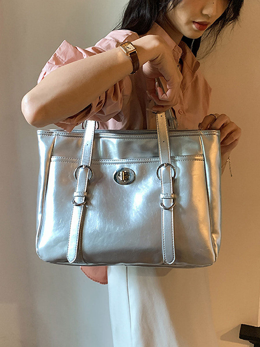 British Vintage Messenger Shoulder Bag Black
