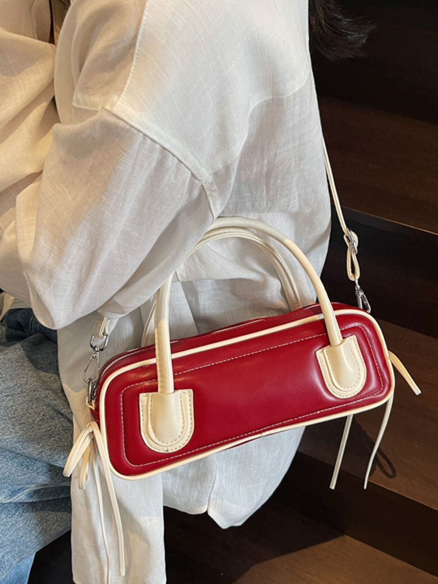 Trendy Long Mini Tote Bag Pink