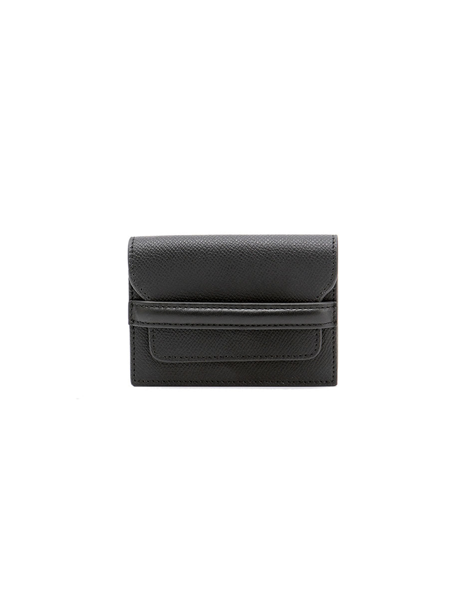 Genuine Leather Accordion Card Holder Pink
