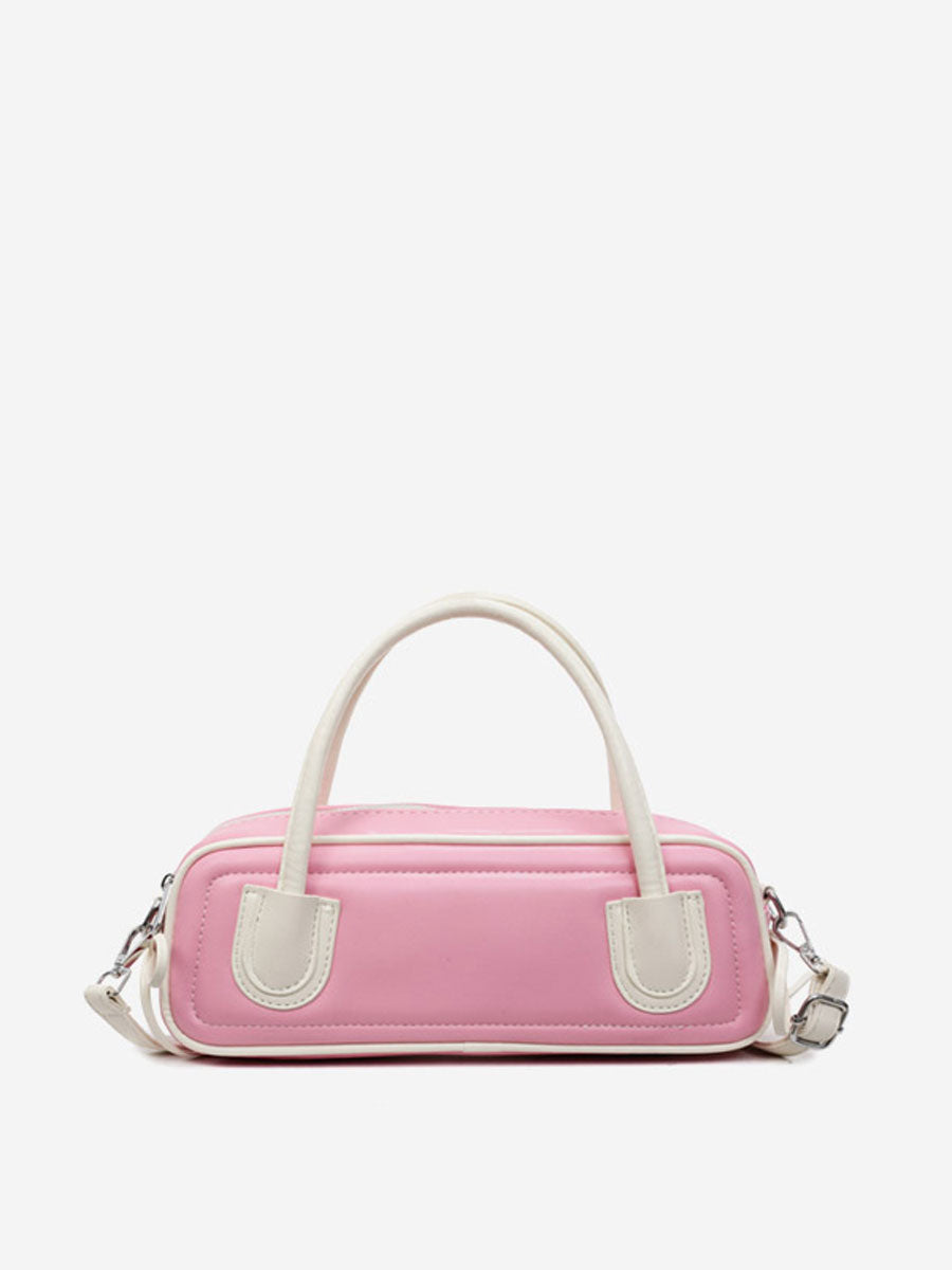 Trendy Long Mini Tote Bag Pink