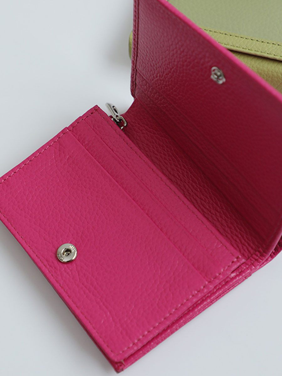 Genuine Leather Card Holder Wallet Green