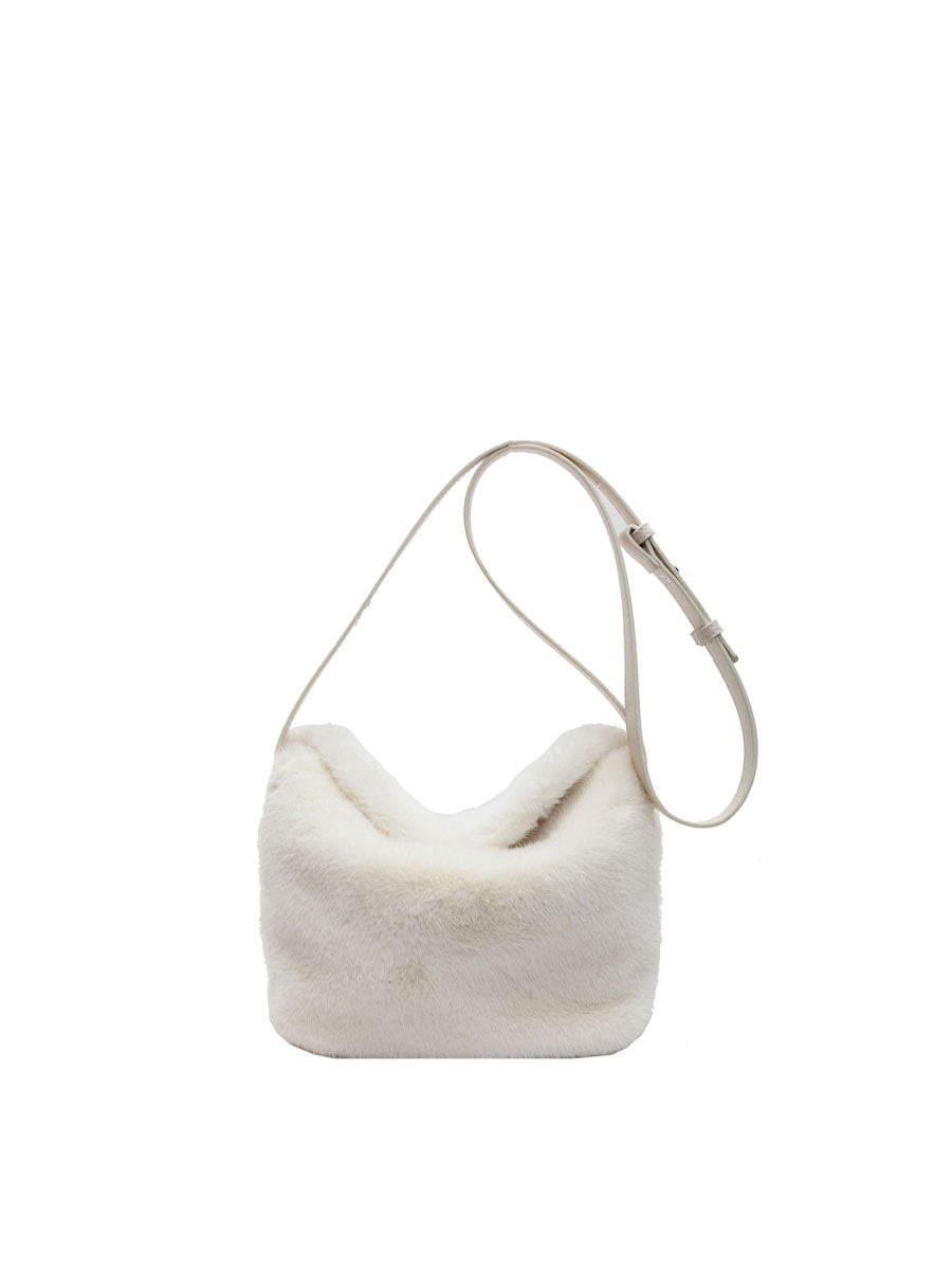 Trendy Plush Shoulder Crossbody Bag Green