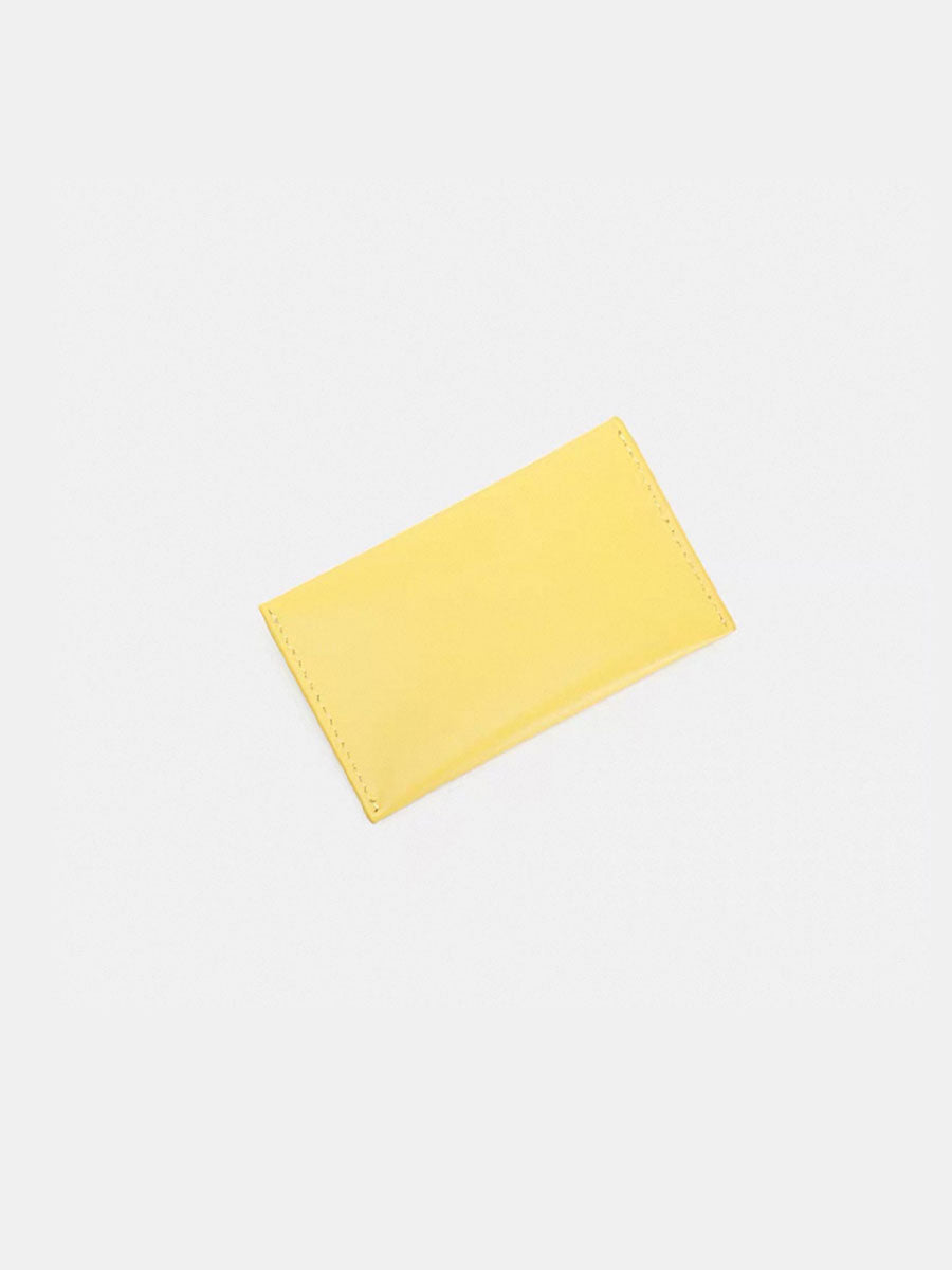 Minimalist Genuine Leather Slim Card Holder Brown
