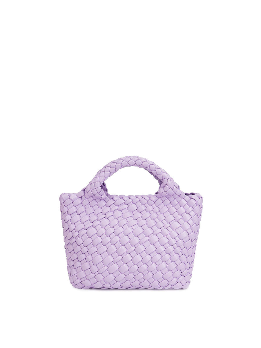 Genuine Leather Handmade Woven Bucket Tote Avocado Green