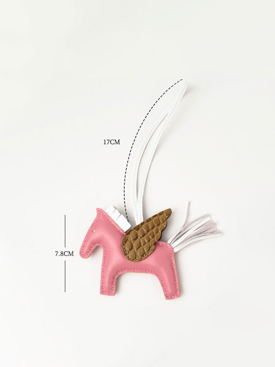 Luxury Leather Pegasus Bag Charm