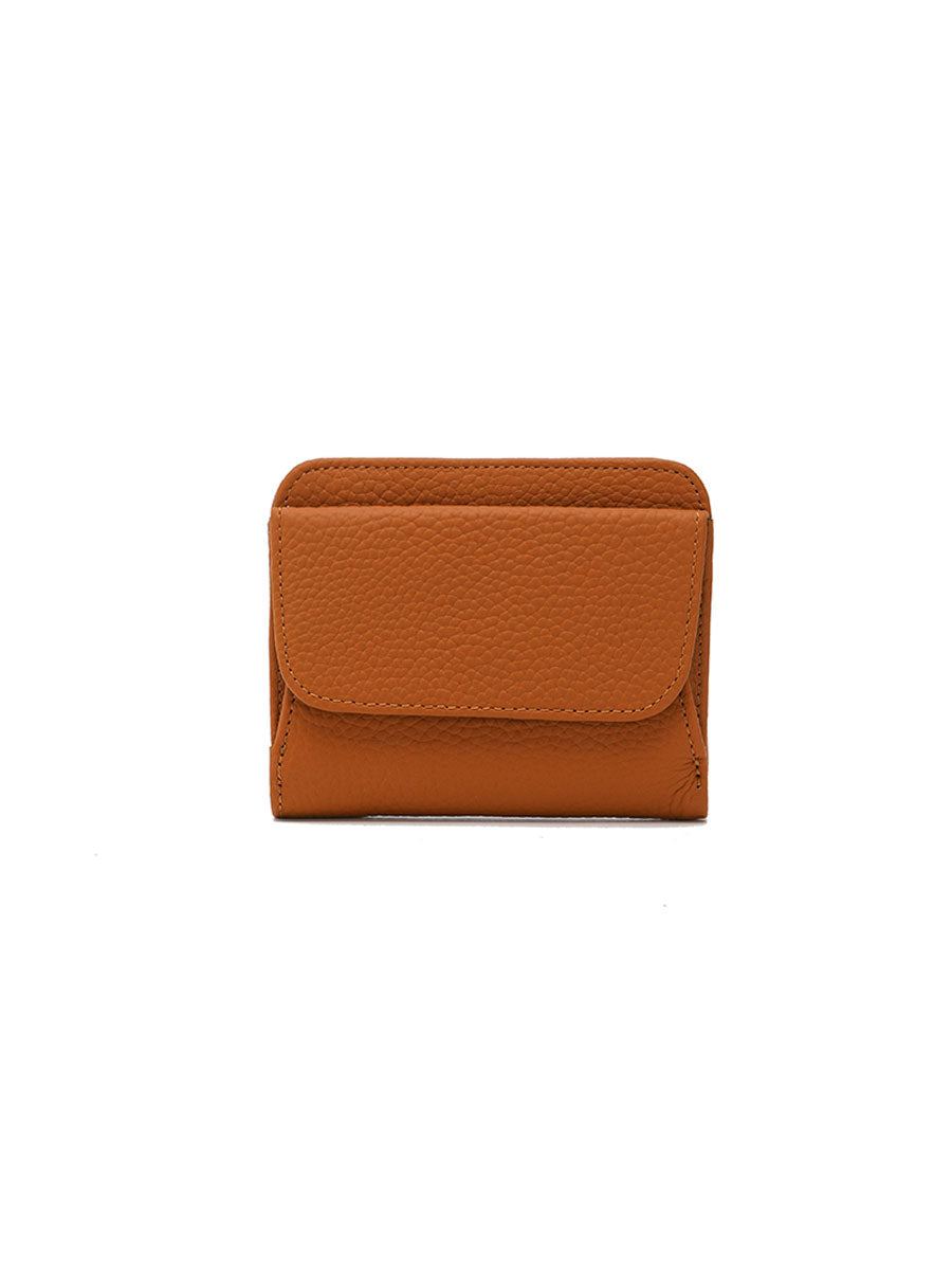 Genuine Leather Coin Purse Orange