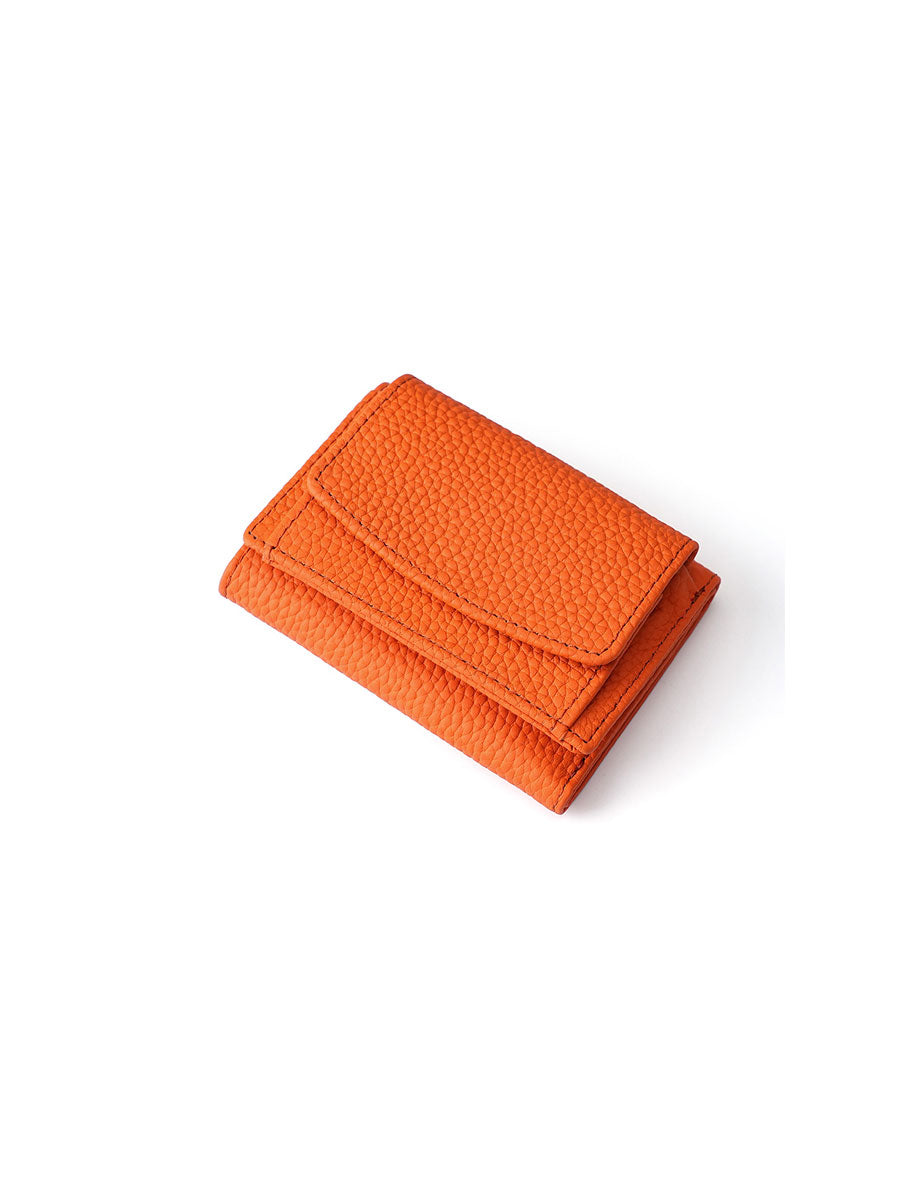 Genuine Leather Mini Wallet RFID 18