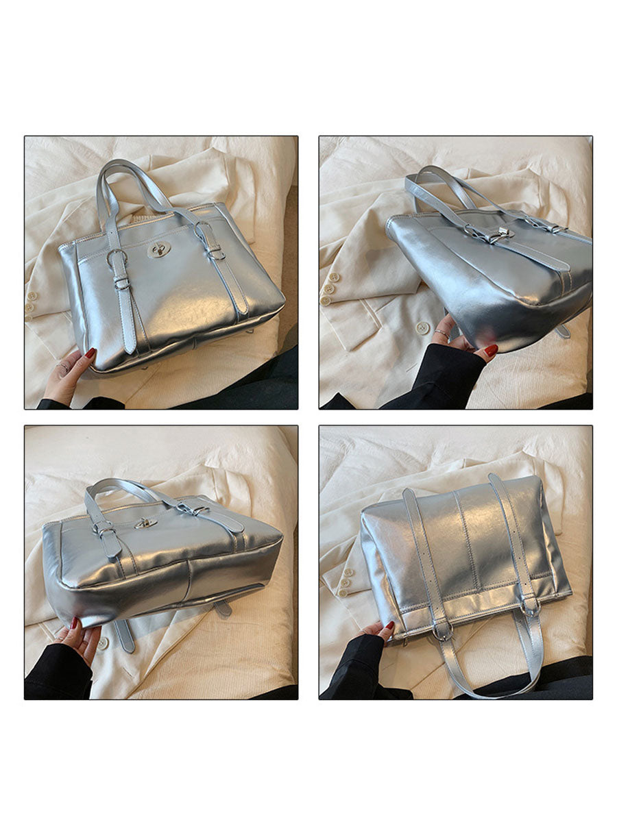 British Vintage Messenger Shoulder Bag Black