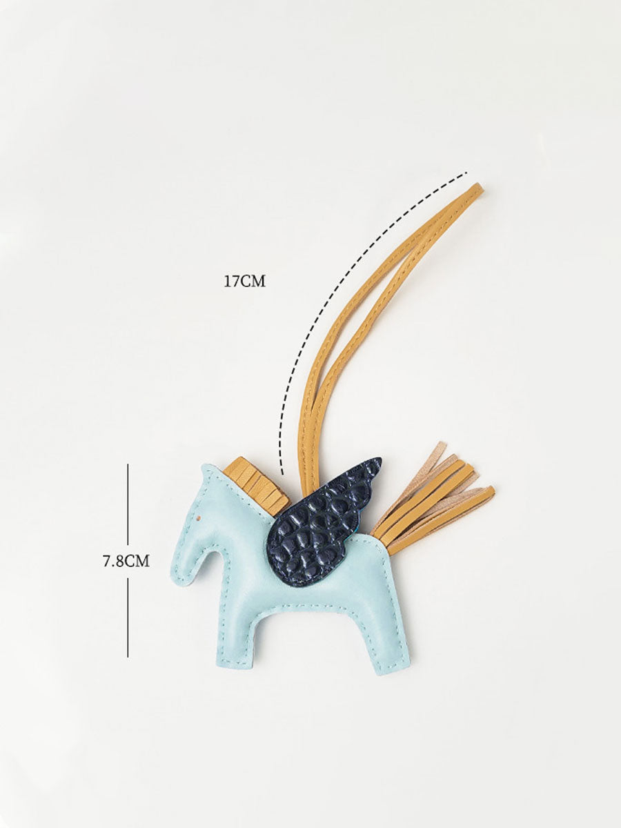 Luxury Leather Pegasus Bag Charm