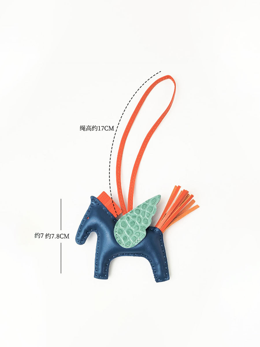 Luxury Leather Pegasus Bag Charm