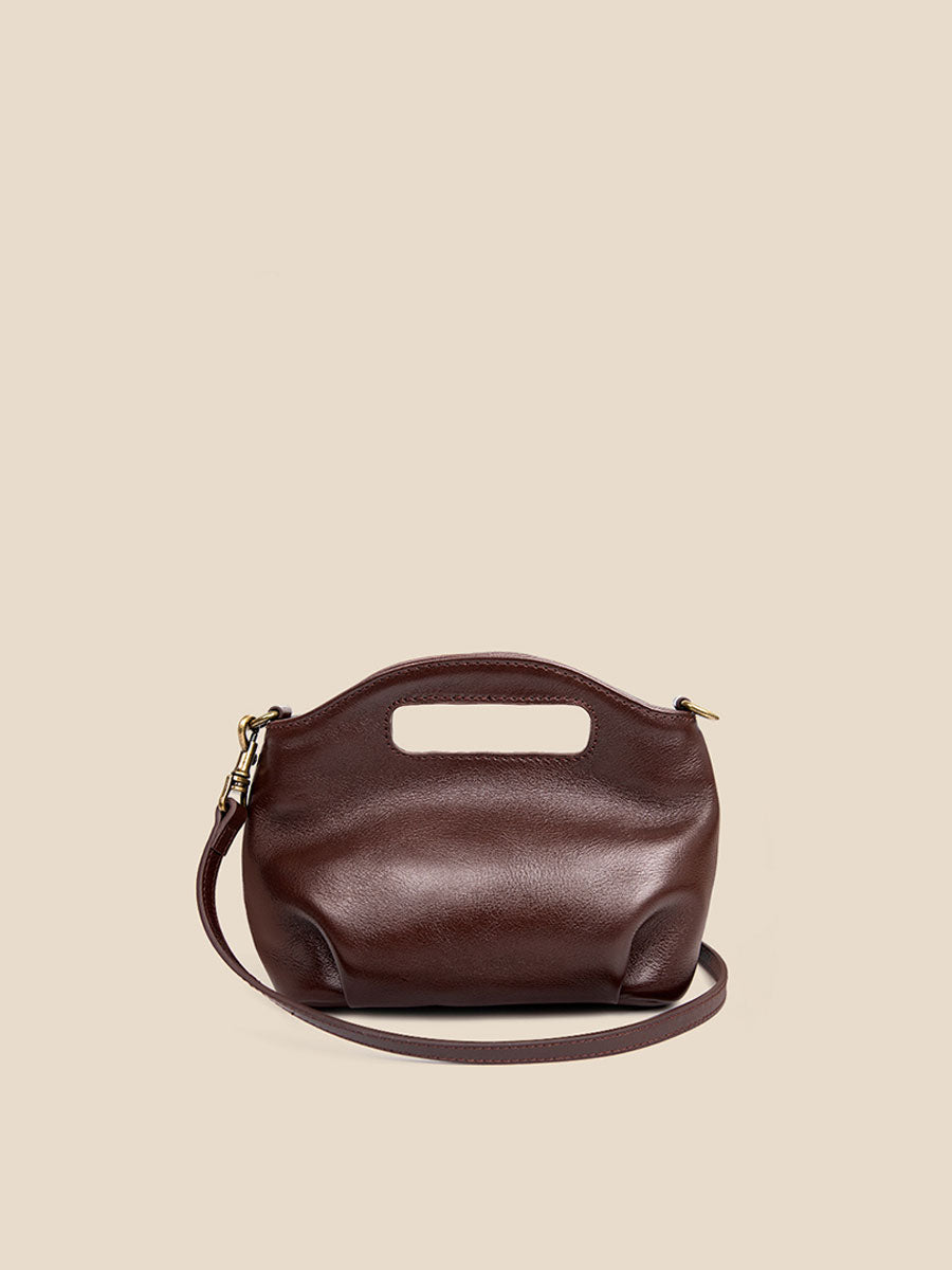 Minimalist Genuine Leather Cloud Bag Red