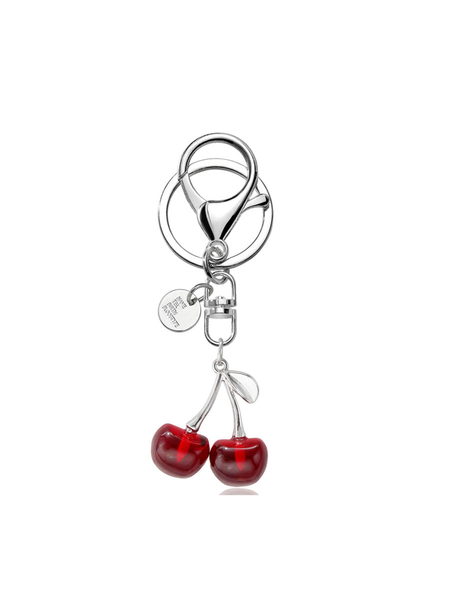 Crystal Cherry Keychain
