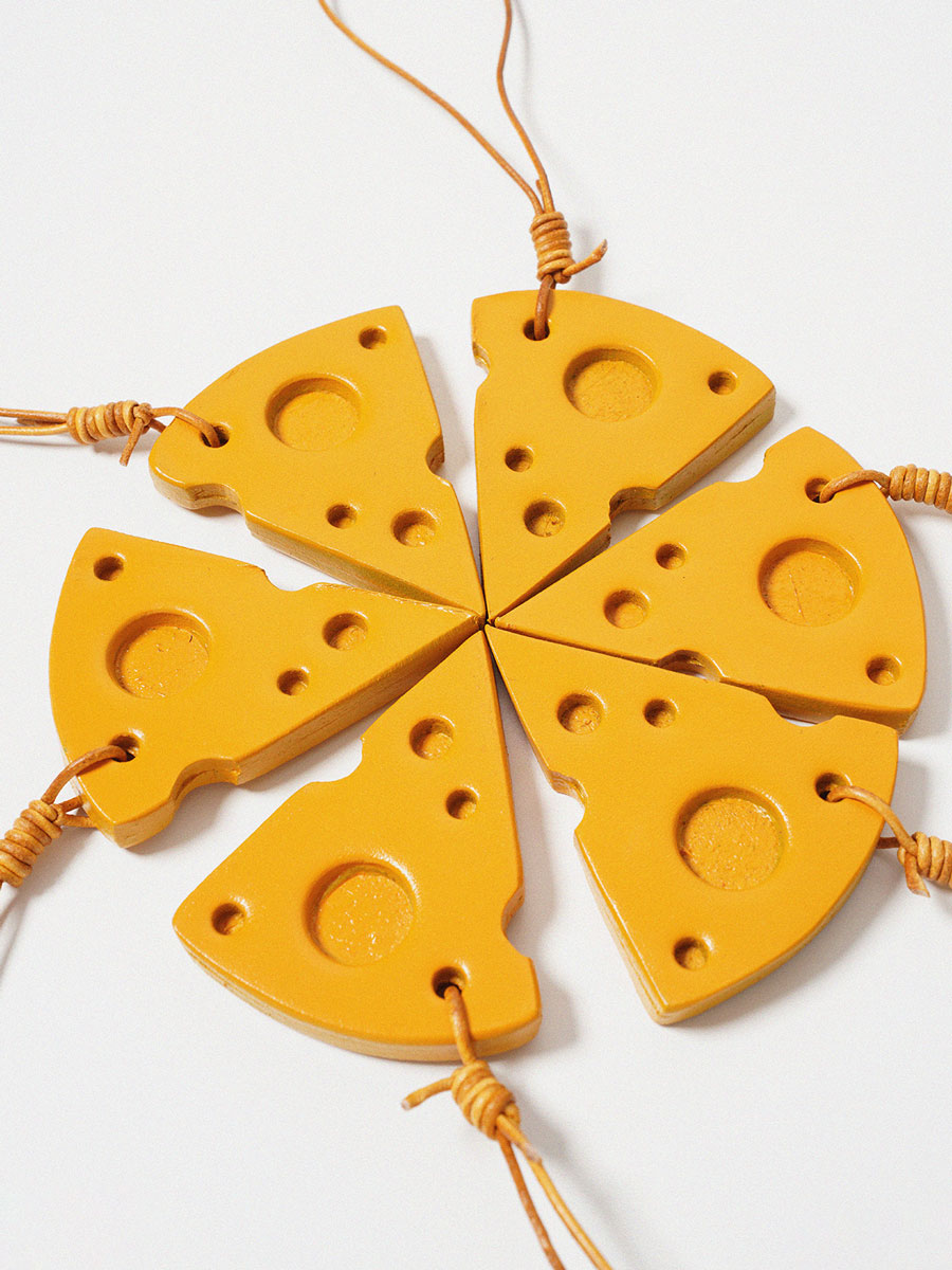 Handmade Cheese Bag Charm