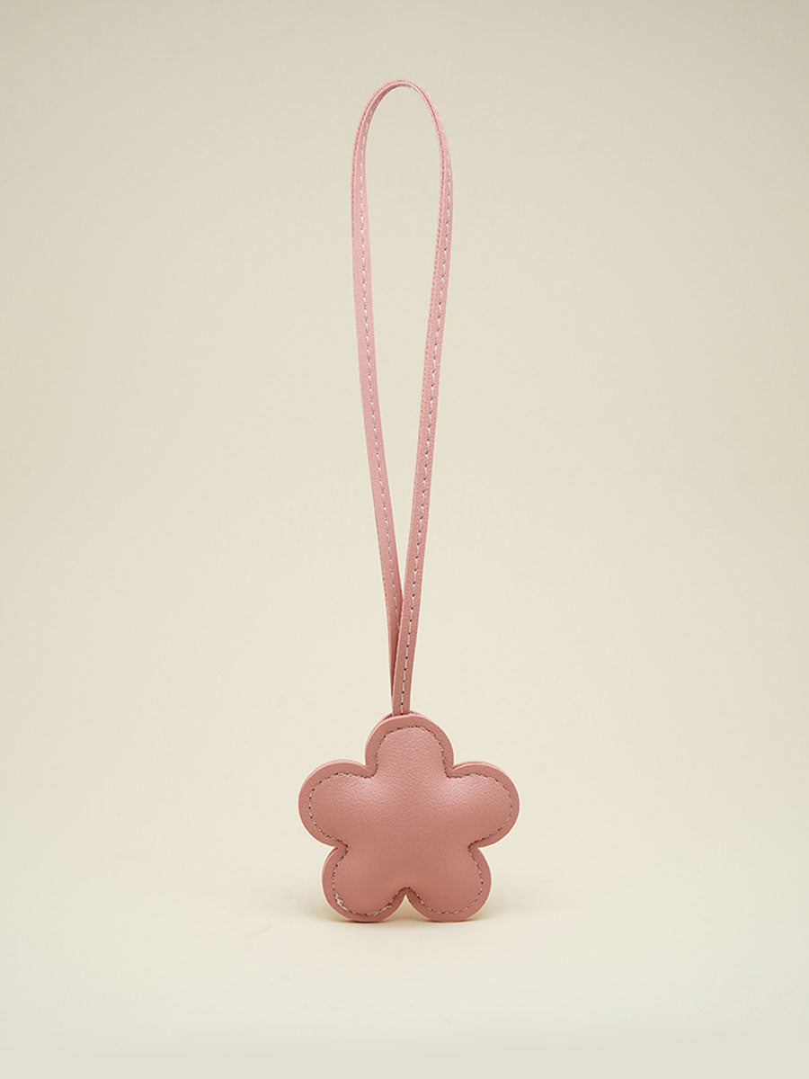Minimalist Solid Color Flower Keychain
