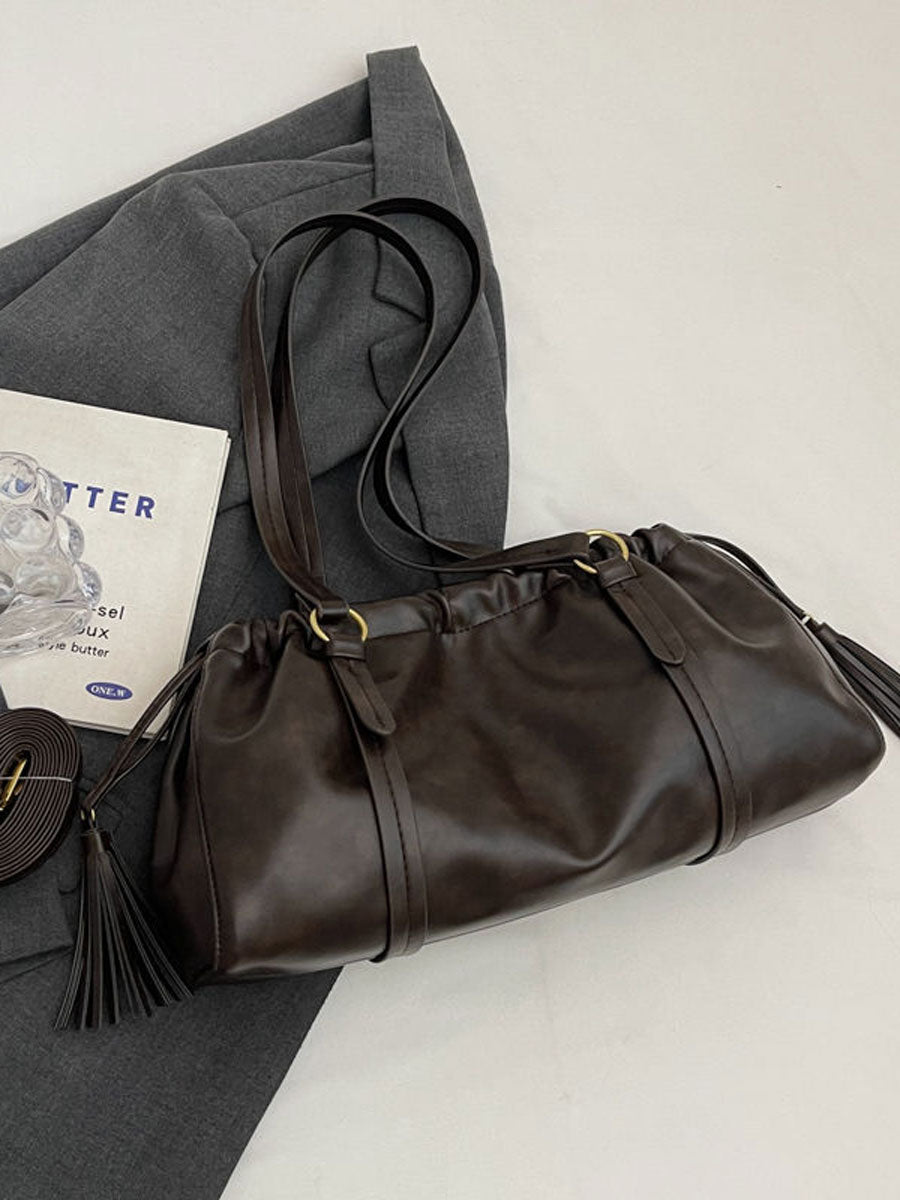 Vintage Patent Commuter Cloud Bag Coffee