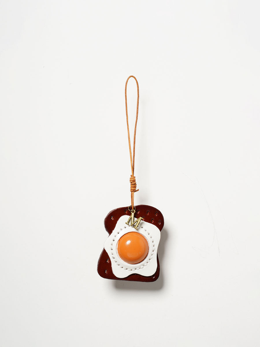 Handmade Egg Toast Bag Charm