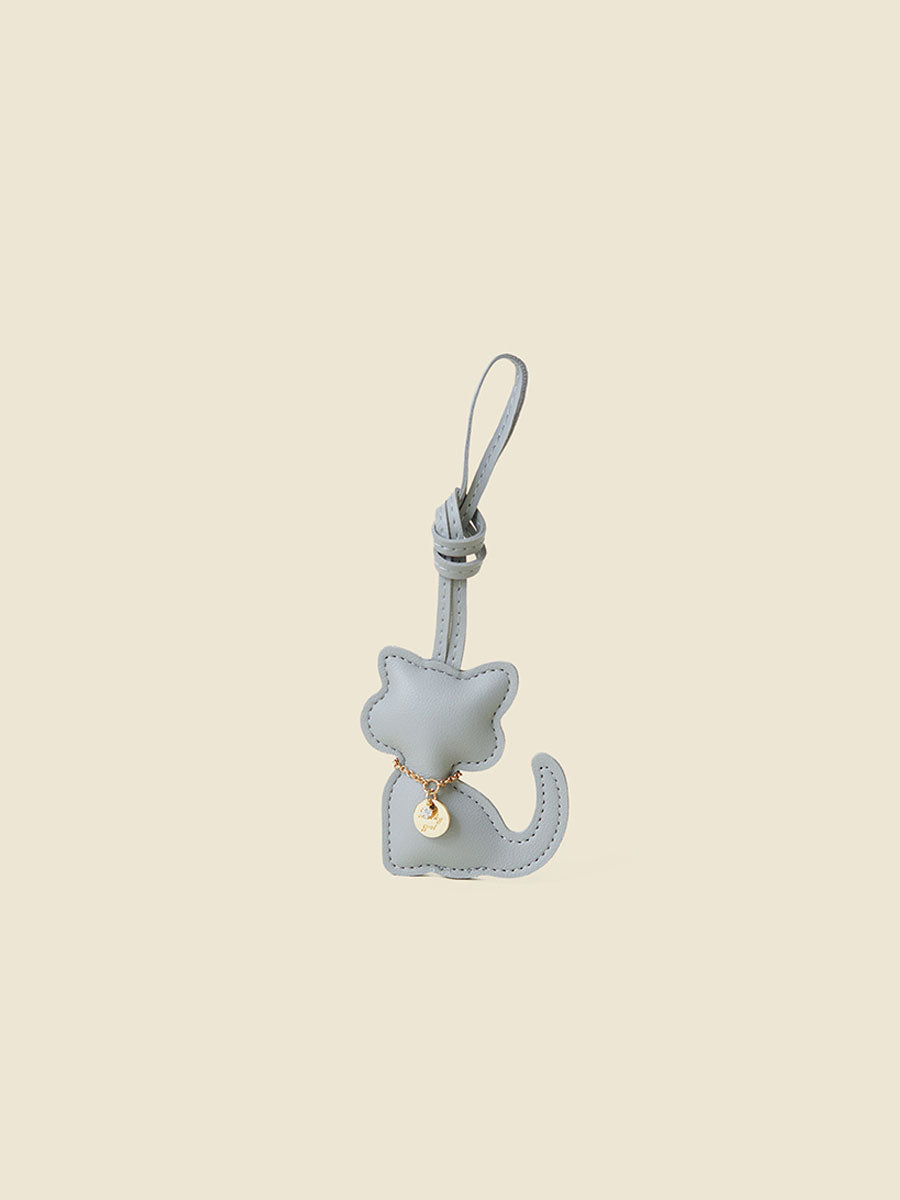 Cute Leather Sitting Cat Bag Charm