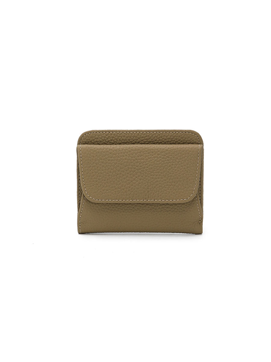 Genuine Leather Coin Purse Orange