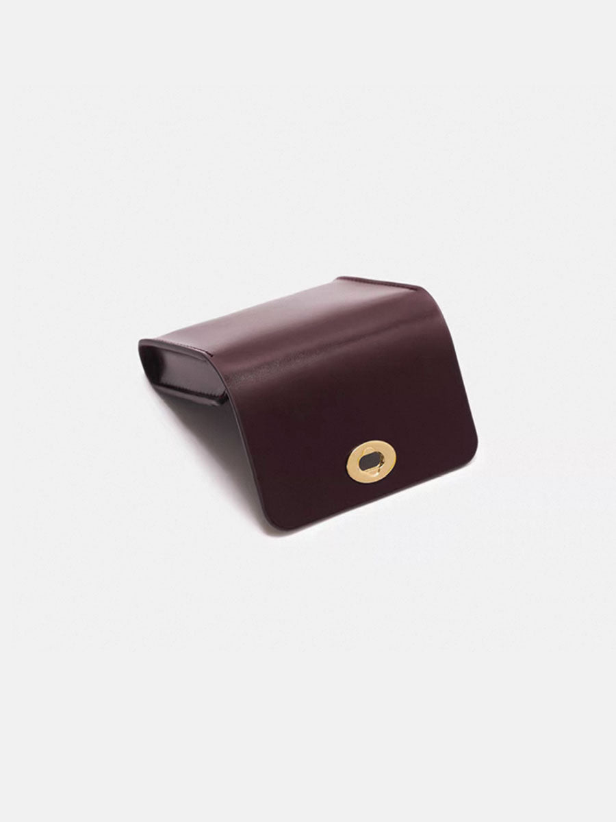 Genuine Leather Coin Purse Brown