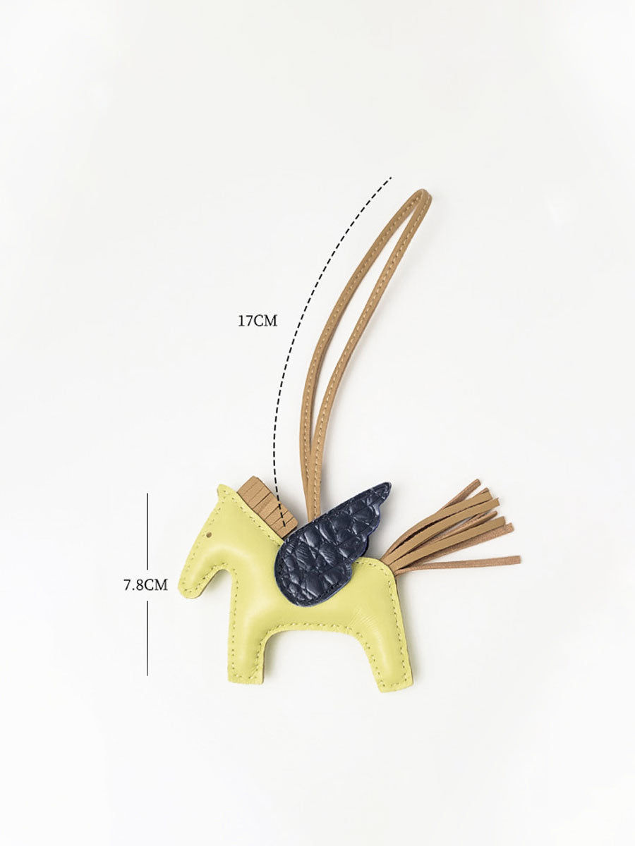 Luxury Leather Pegasus Bag Charm