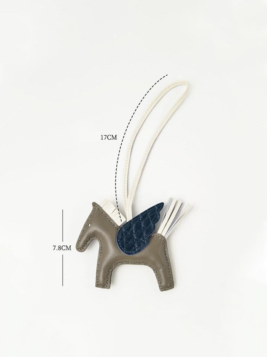 Luxury Leather Pegasus Bag Charm