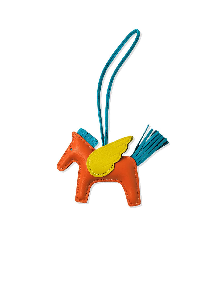 Luxury Leather Pegasus Bag Charm