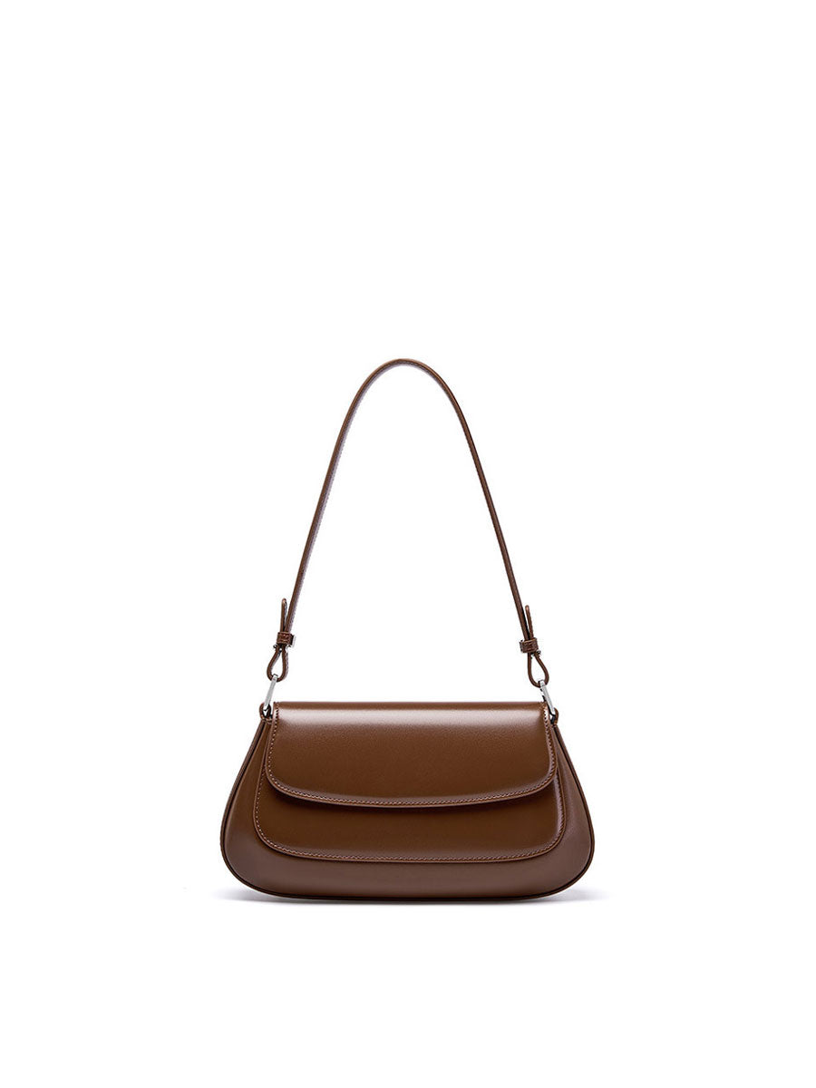 Fashion Patent Leather Saddle Bag Red