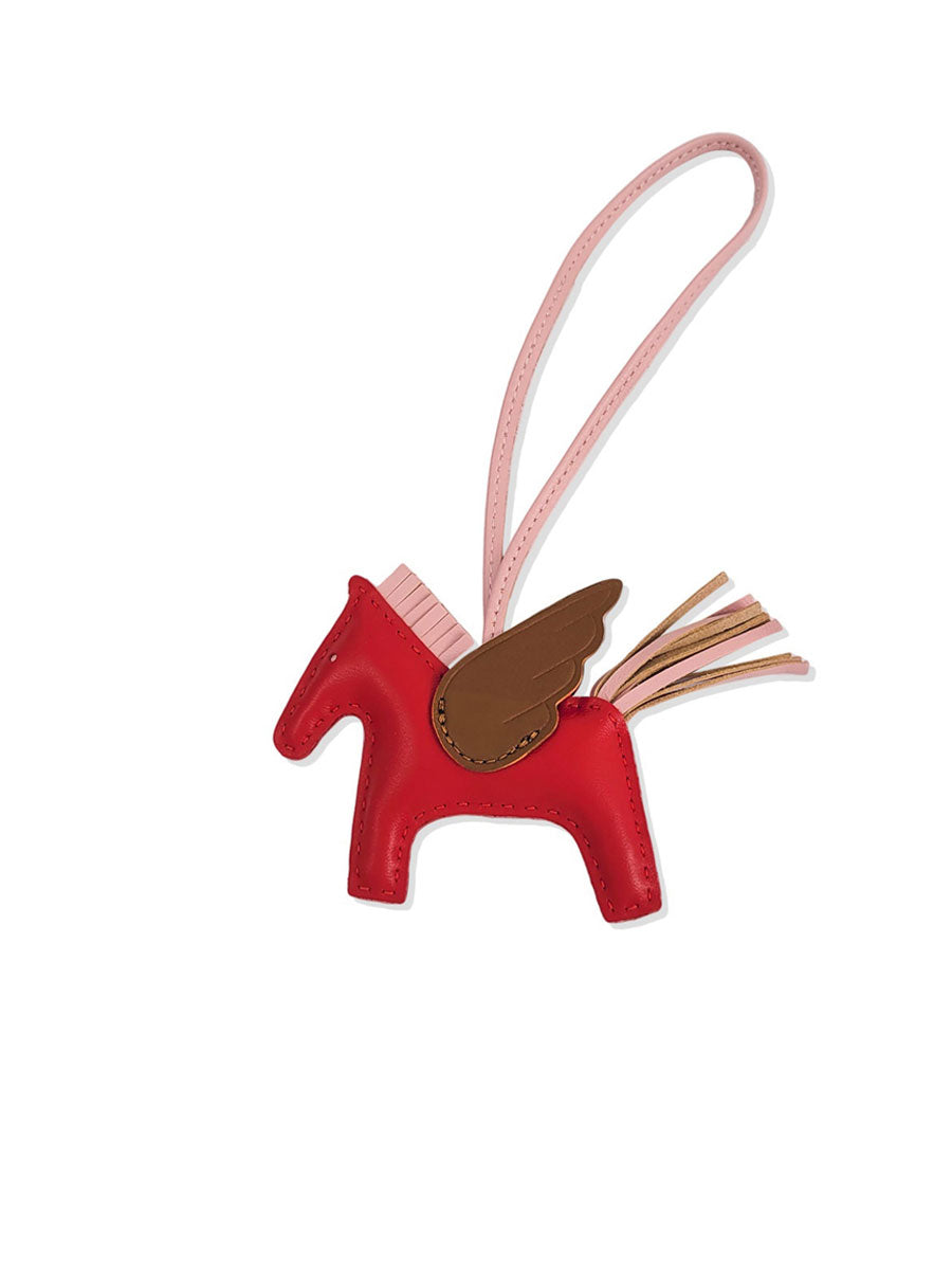 Luxury Leather Pegasus Bag Charm