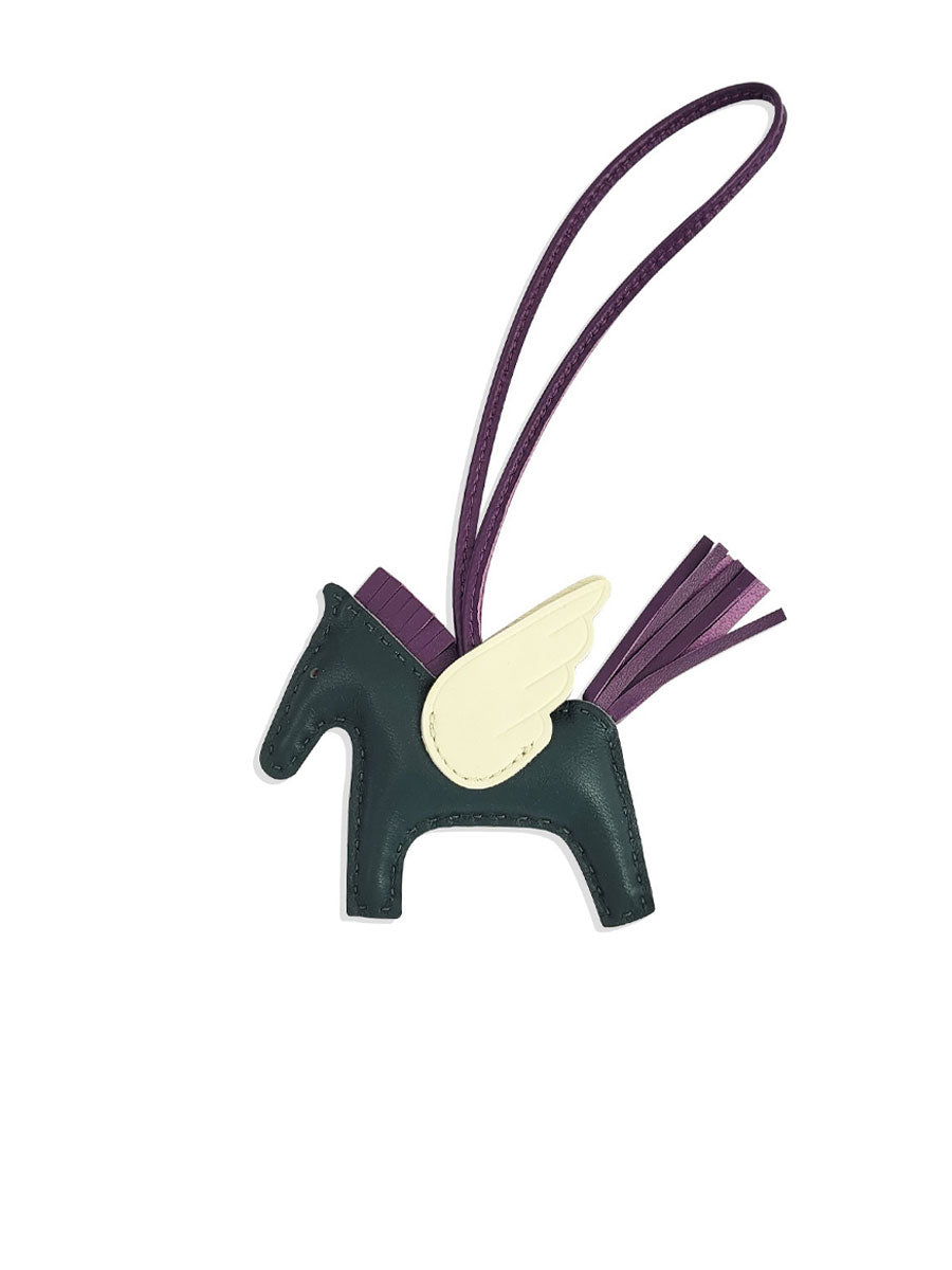 Luxury Leather Pegasus Bag Charm