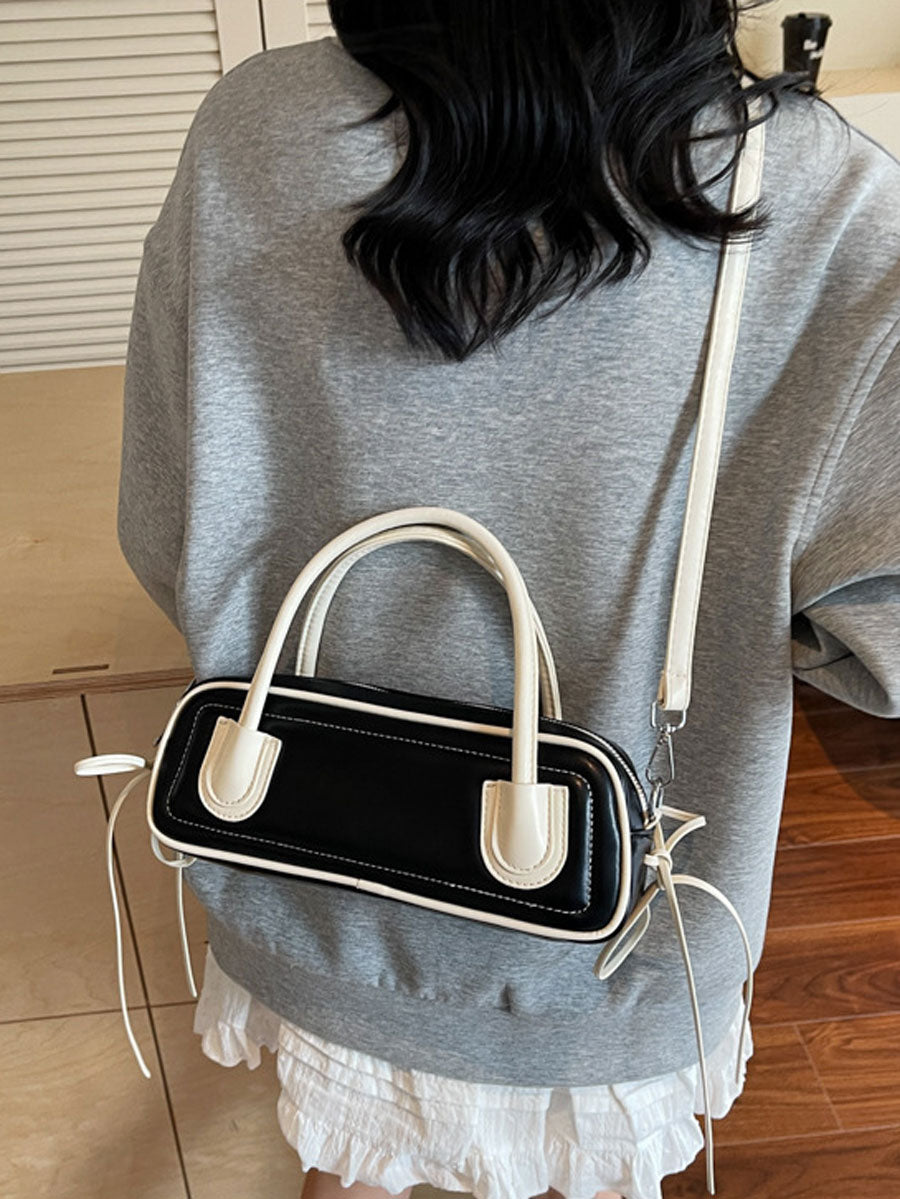 Trendy Long Mini Tote Bag Pink