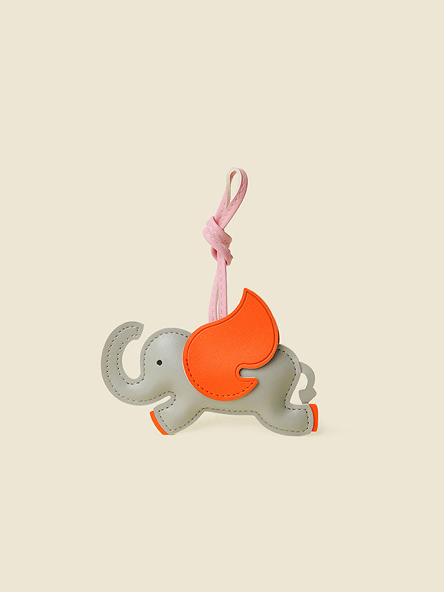 Cute Leather Flying Elephant Bag Charm