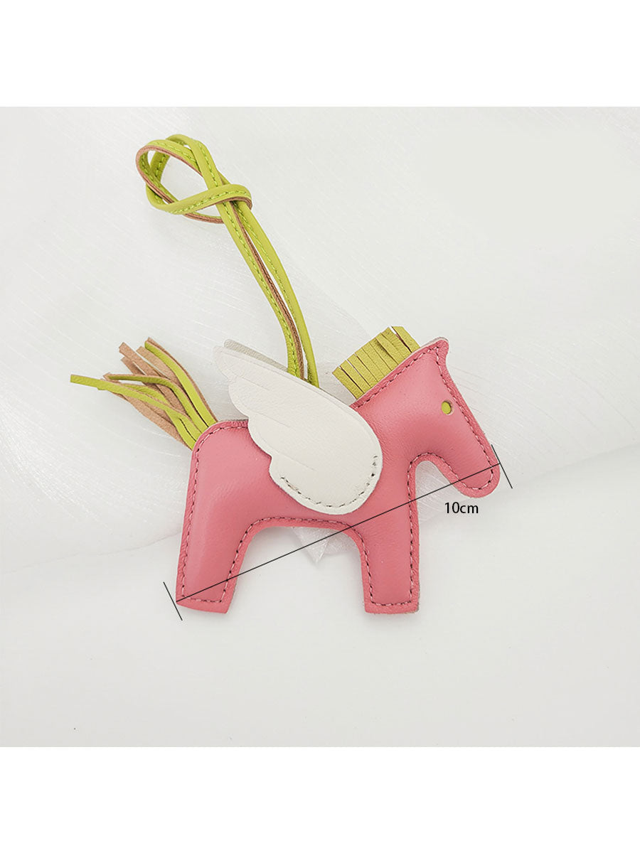 Luxury Leather Pegasus Bag Charm