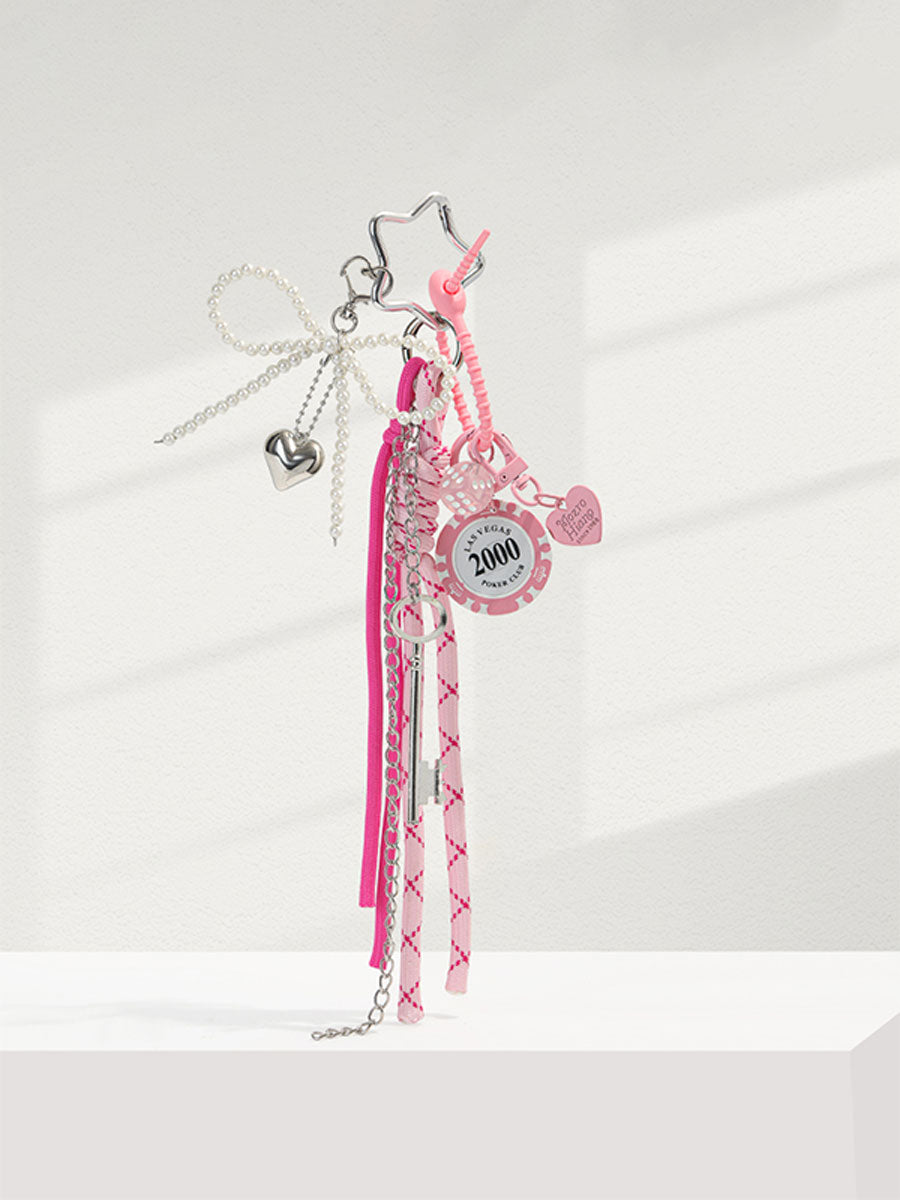 Unique Poker Chip Bag Charm