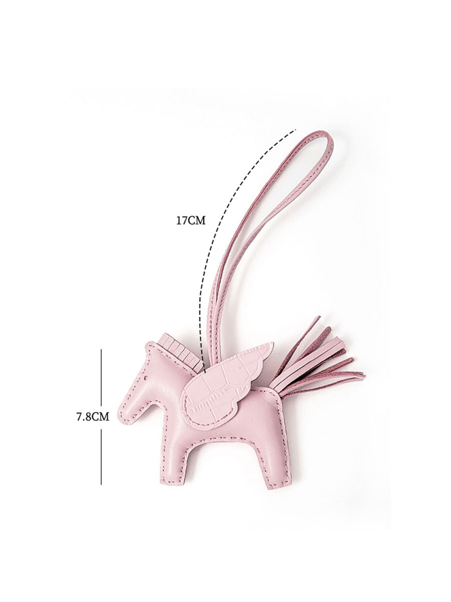 Luxury Leather Pegasus Bag Charm