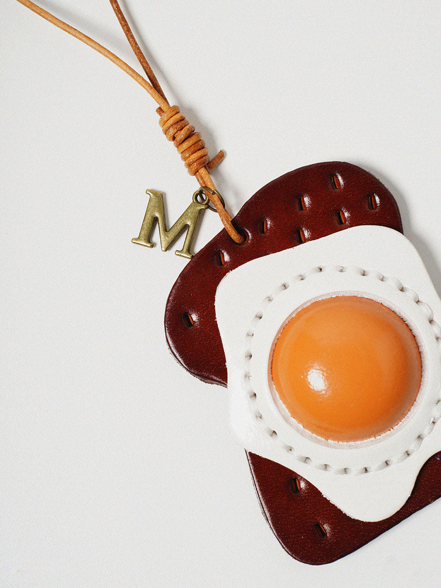Handmade Egg Toast Bag Charm