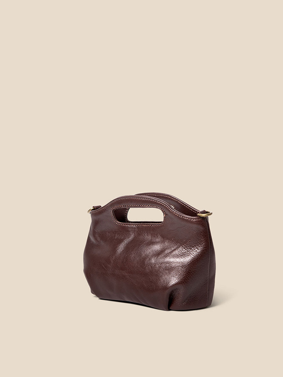 Minimalist Genuine Leather Cloud Bag Red