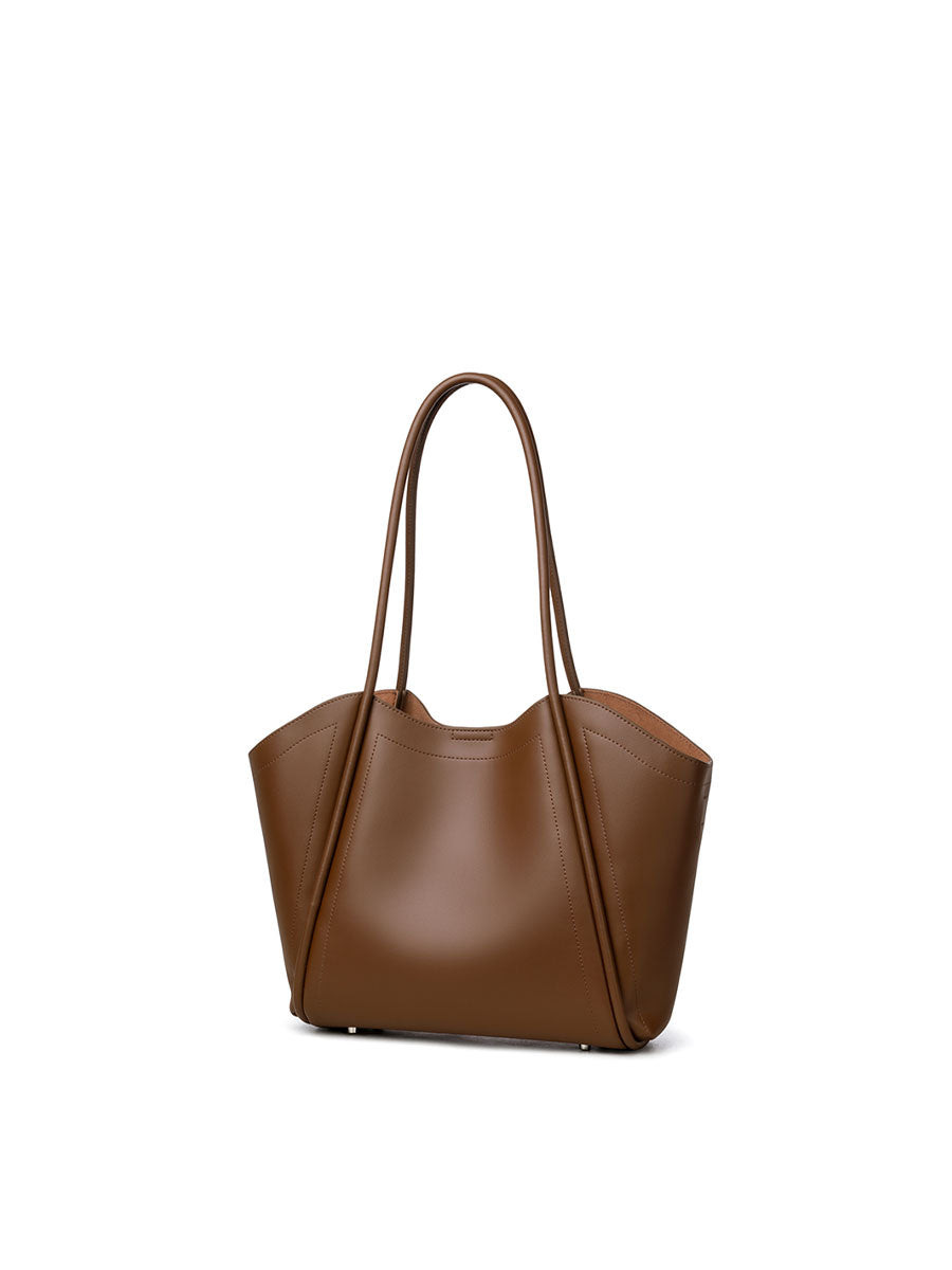 Genuine Leather Large Tote Bag Black