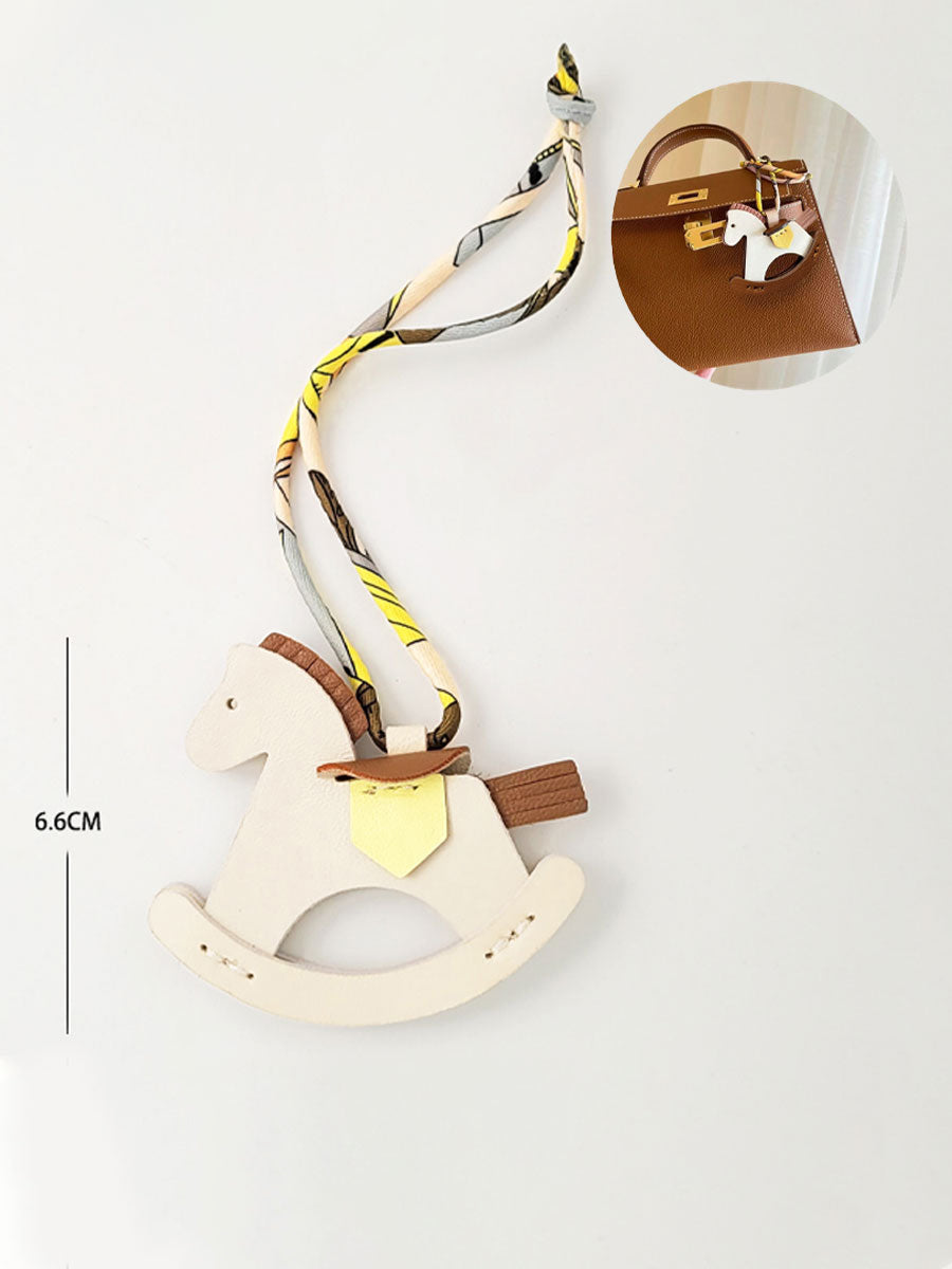 Handmade Leather Horse Bag Charm
