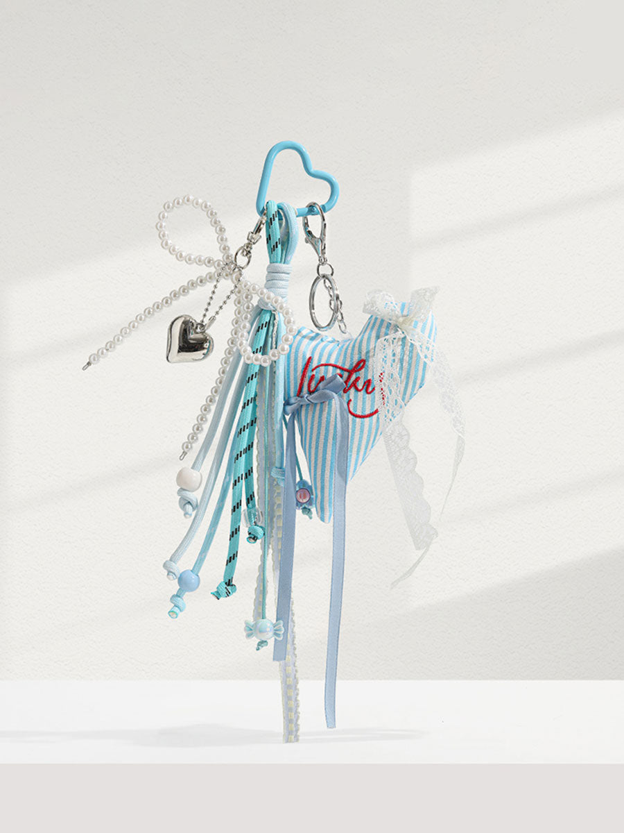 Heart Lace Bag Charm